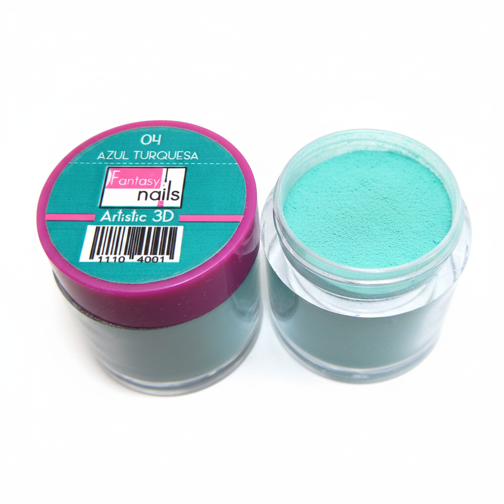 Acricolor Azul Tuquesa #4 Fantasy Nails