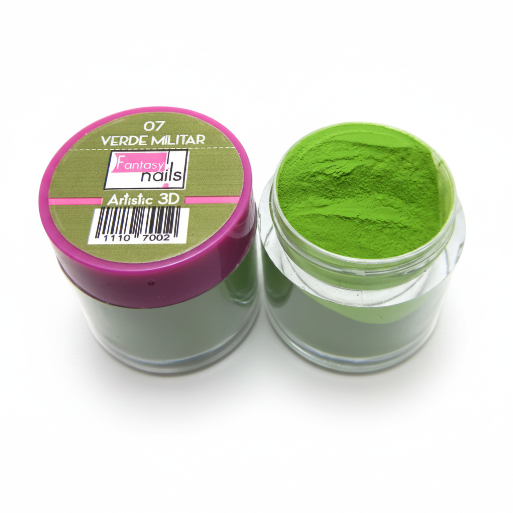 Acricolor Verde Militar #7 Fantasy Nails