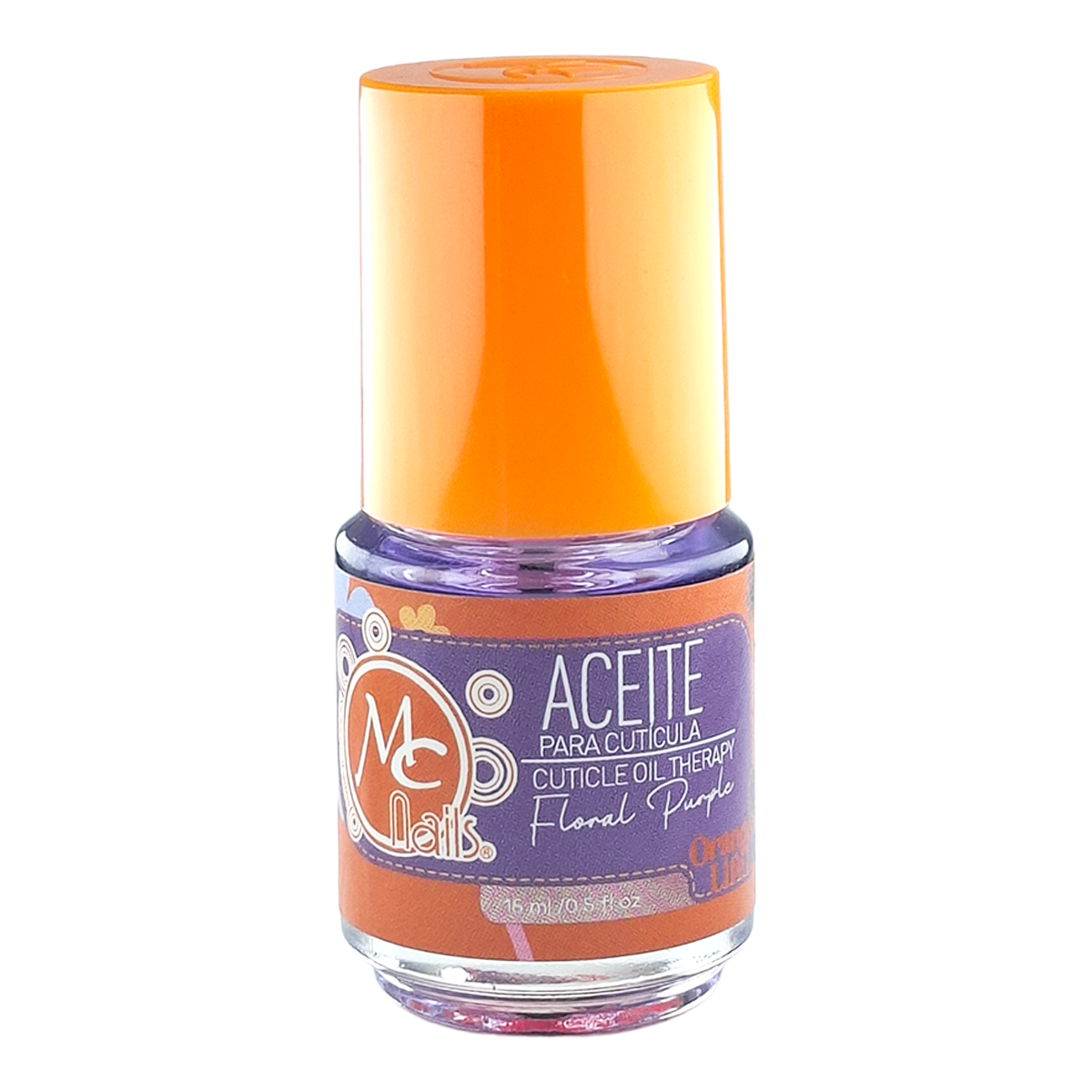 Aceite Para Cutículas Floral Purple 15 Ml Mc Nails