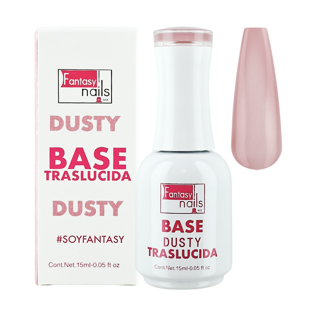 Gel Base Traslucida #05 Dusty 15 Ml Fantasy Nails