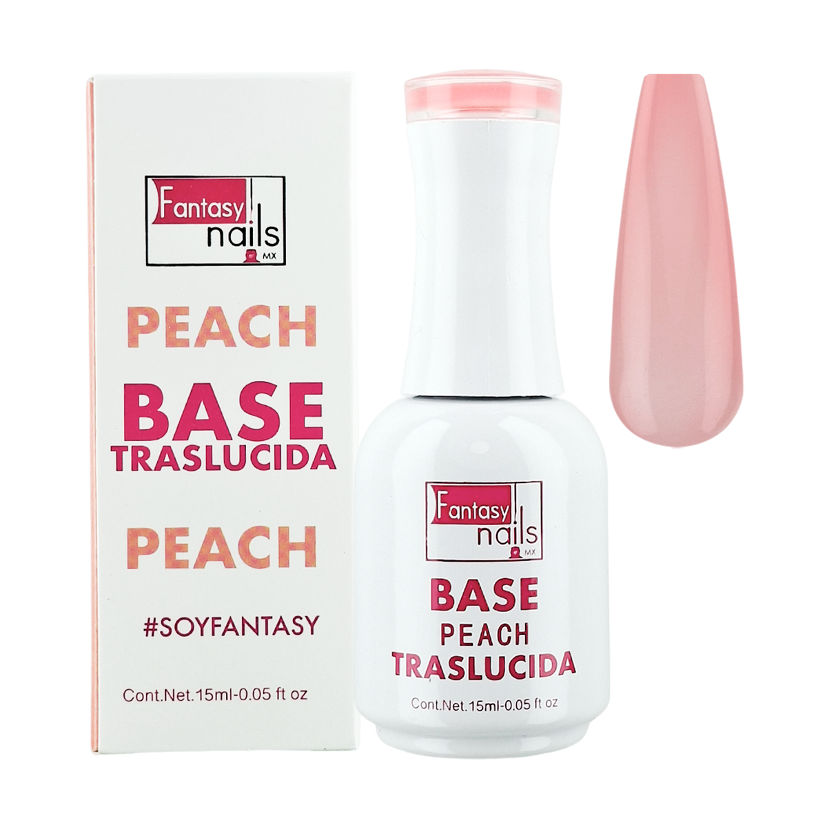 Gel Base Traslucida #06 Peach 15 Ml Fantasy Nails