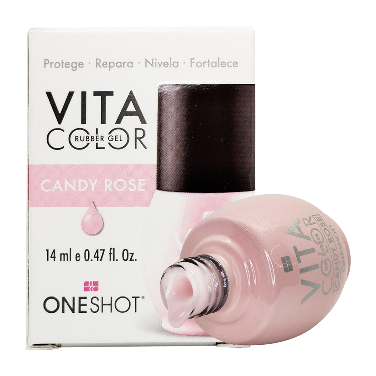 One Shot Vita Color Candy Rose Nail Factory