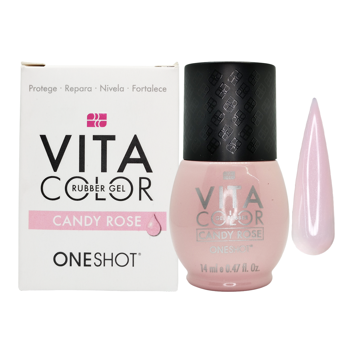 One Shot Vita Color Candy Rose Nail Factory