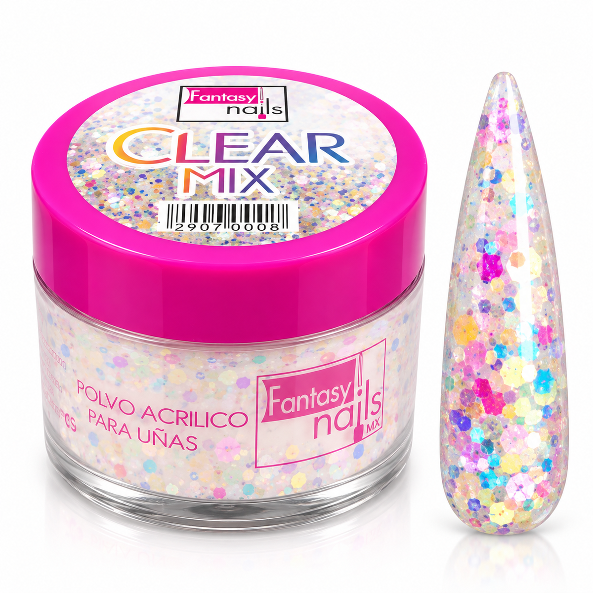 Acrilico Clear Mix 1 Oz Fantasy Nails