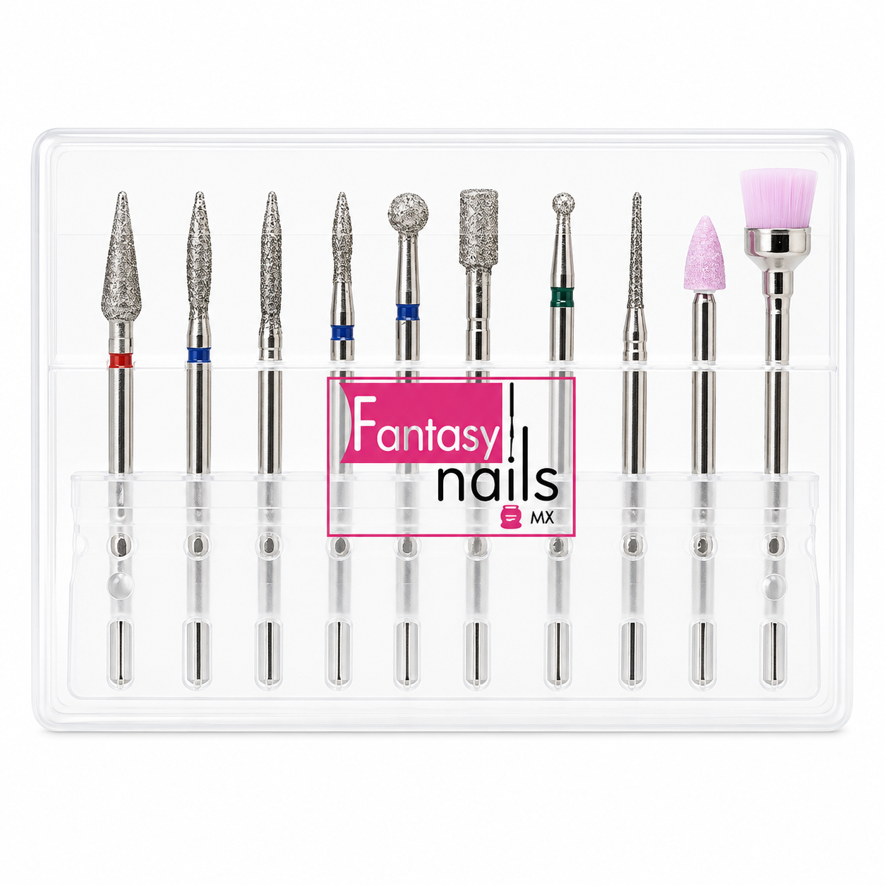 Set De 10 Puntas Para Manicura Profesional Fantasy Nails
