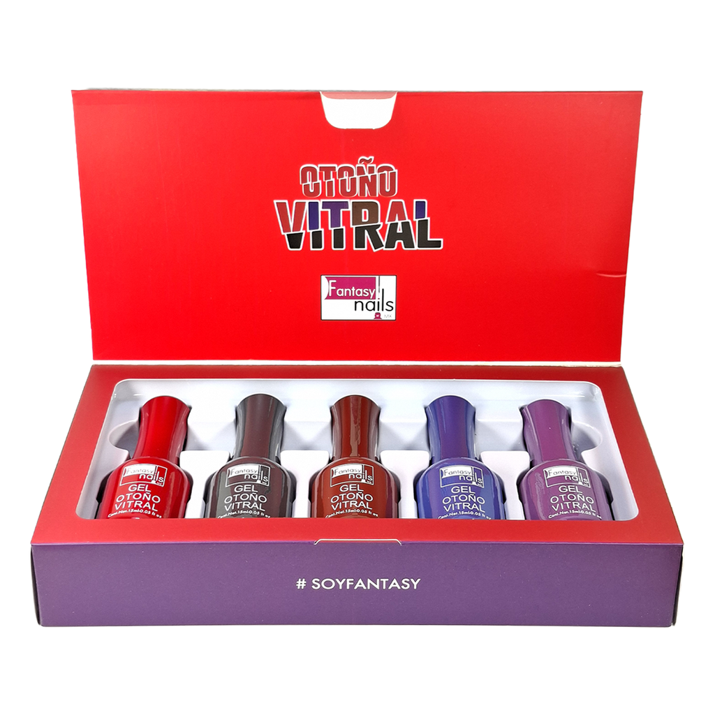 Coleccion Gel Otoño Vitral Fantasy Nails