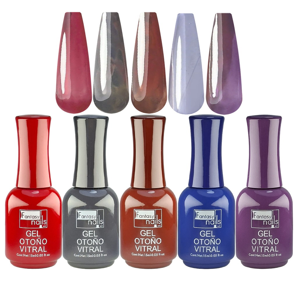 Coleccion Gel Otoño Vitral Fantasy Nails
