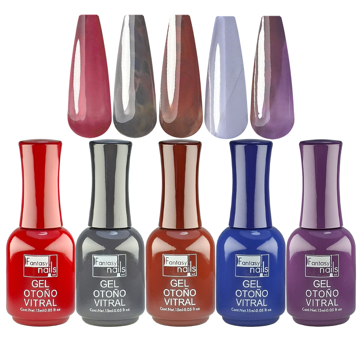 Coleccion Gel Otoño Vitral Fantasy Nails