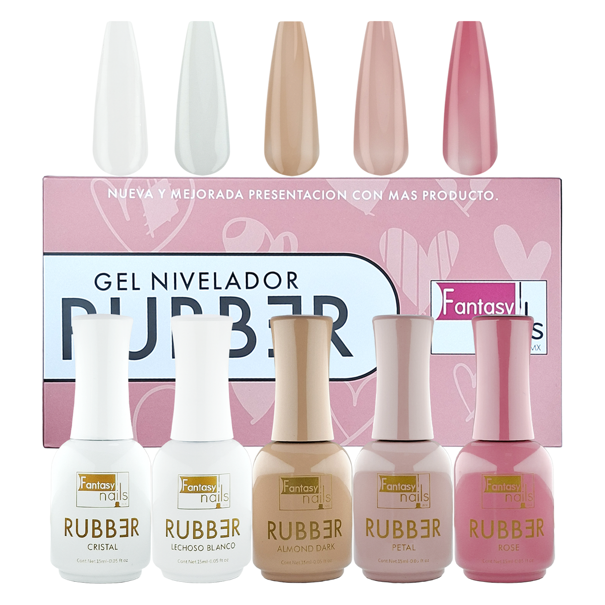 Coleccion Gel Rubber Nivelador Fantasy Nails