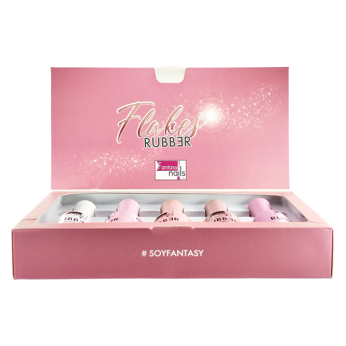 Coleccion Gel Rubber Flakes Fantasy Nails