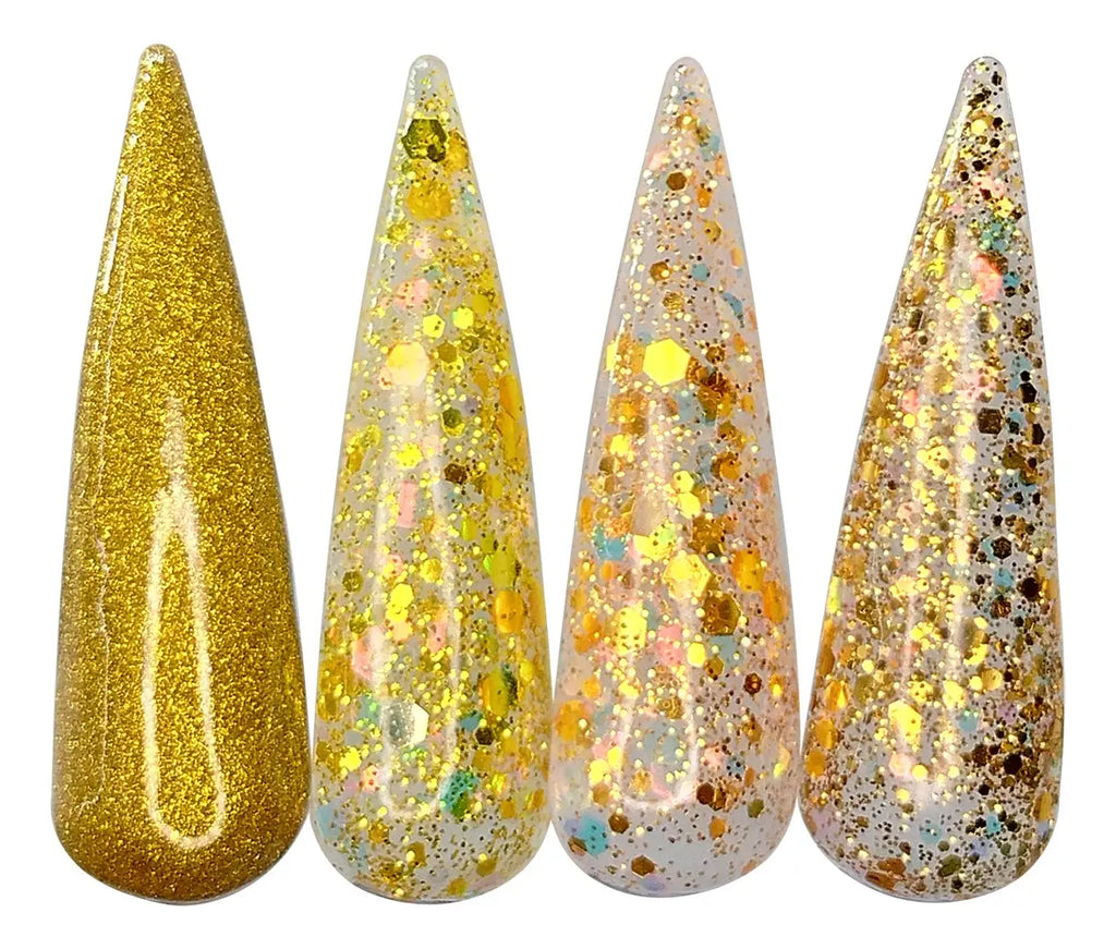 Coleccion Acrilicos 4 Pzs Honey Fantasy Nails