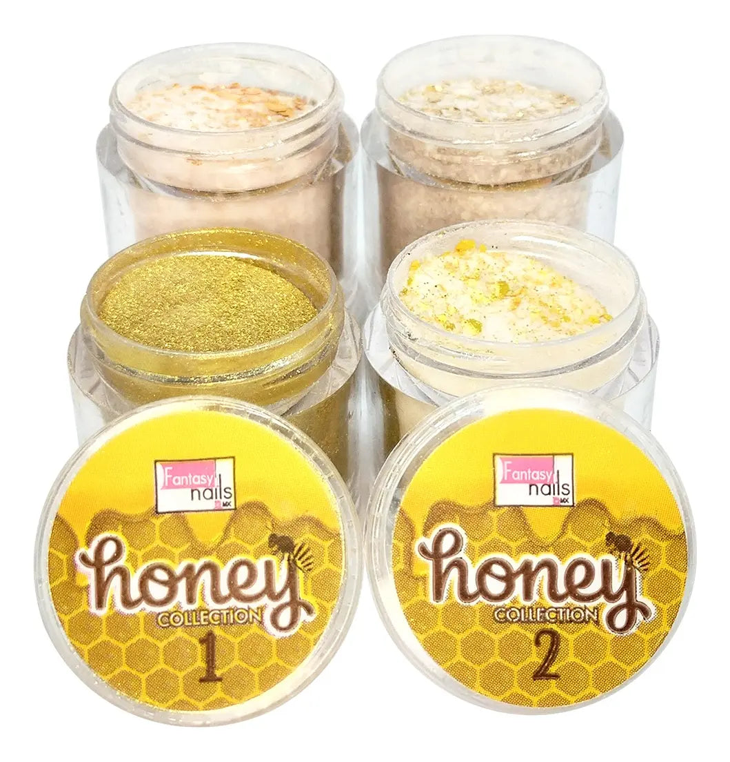 Coleccion Acrilicos 4 Pzs Honey Fantasy Nails
