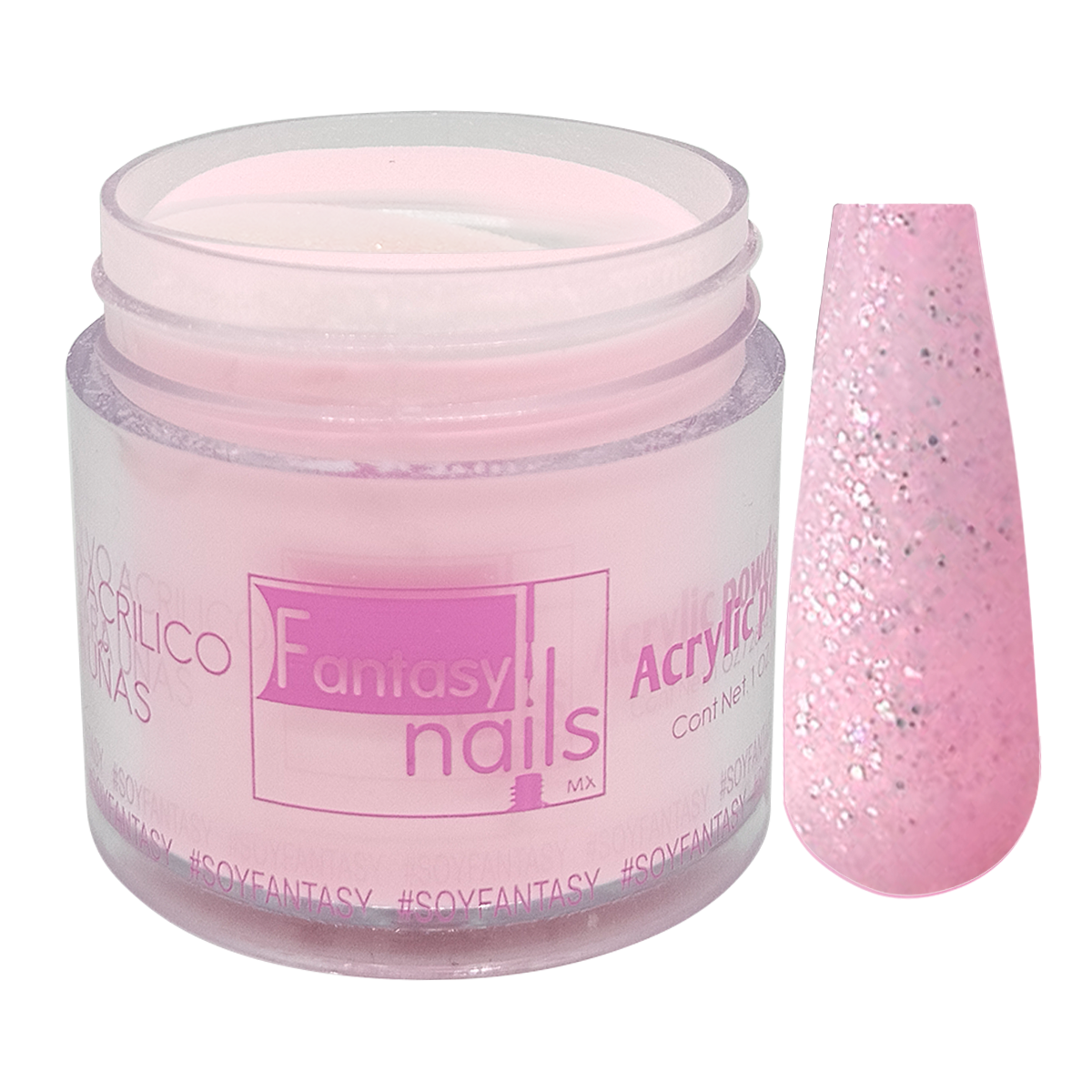 Polvo Acrilico Kitty Shine 1 Oz Fantasy Nails
