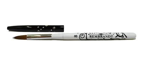 Pincel Kolinsky Semiprofesional Rembrandt #8 Para Uñas Acrílicas Mc Nails