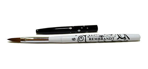 Pincel Kolinsky Semiprofesional Rembrandt #6 Para Uñas Acrílicas Mc Nails