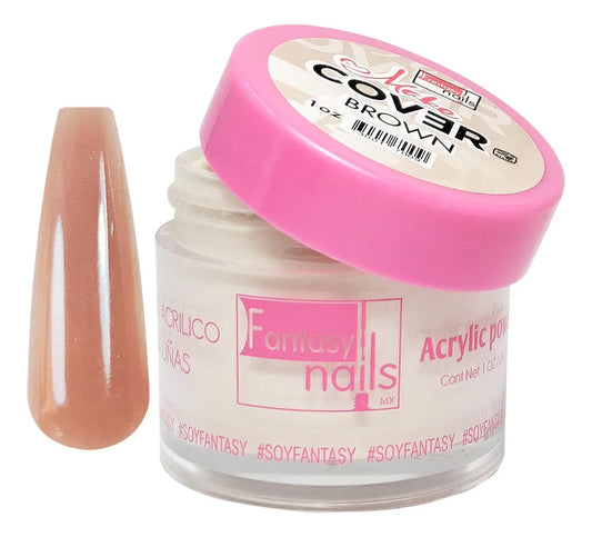 Polvo Acrilico Brown 1 Oz Fantasy Nails