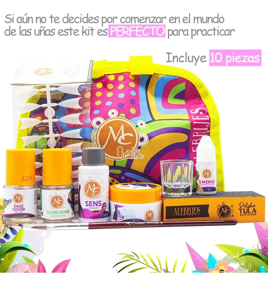 Baby Kit Acrílico 11 Pzs Mc Nails