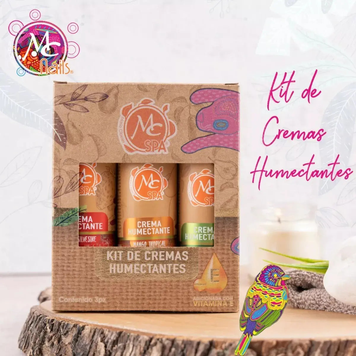 Kit De 3 Cremas Humectantes Para Manos Y Pies De Aroma Mango Fresa Y Pera Mc Nails