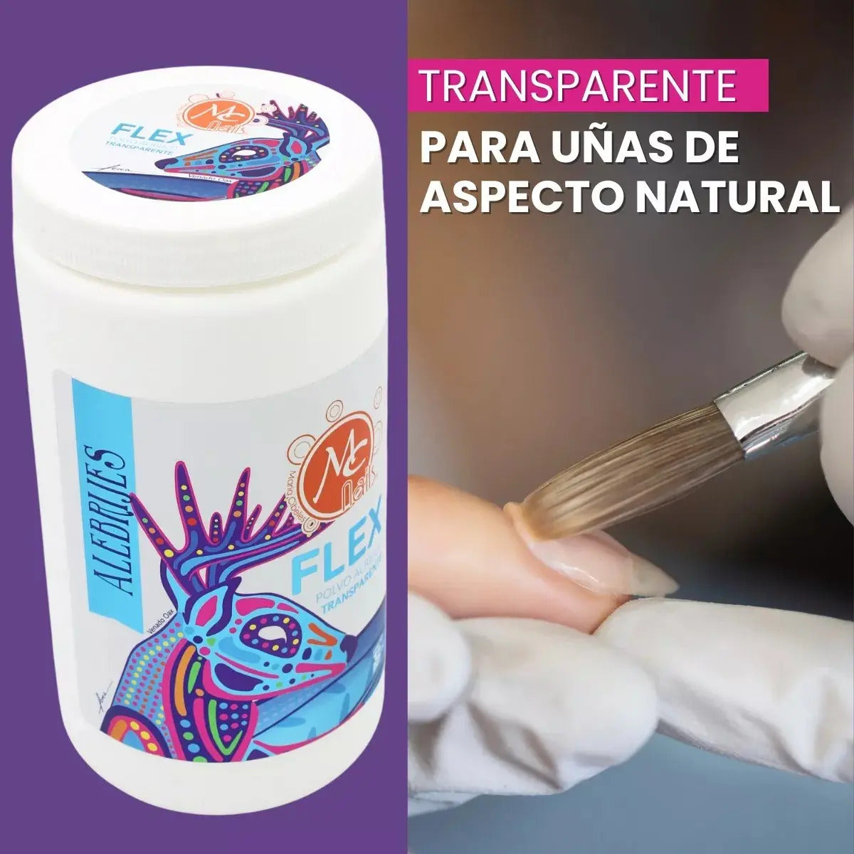Polvo Acílico Transparente 32 Oz Mc Nails