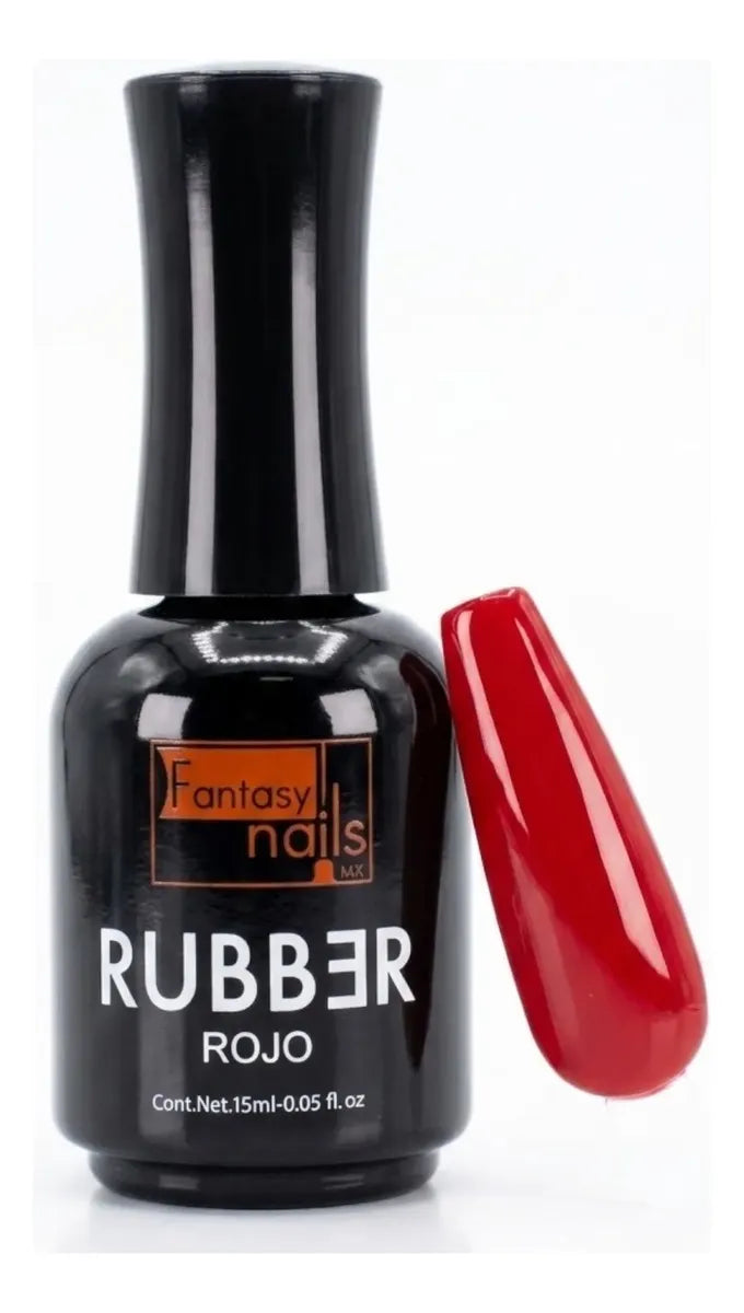 Base Rubber Rojo Gel 15 Ml Fantasy Nails