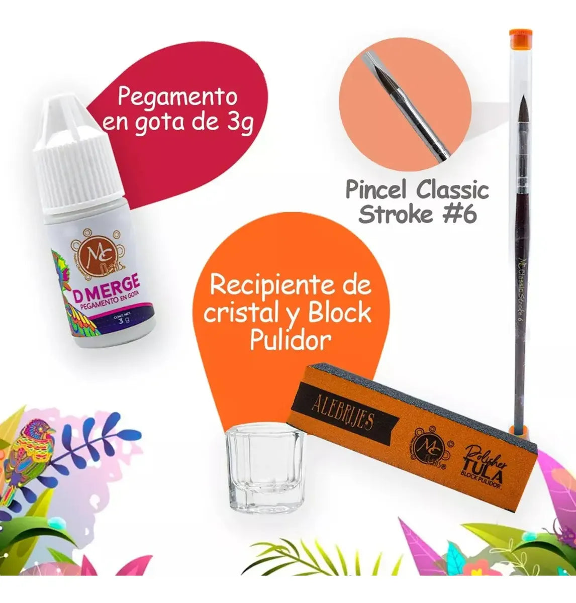 Baby Kit Acrílico 11 Pzs Mc Nails