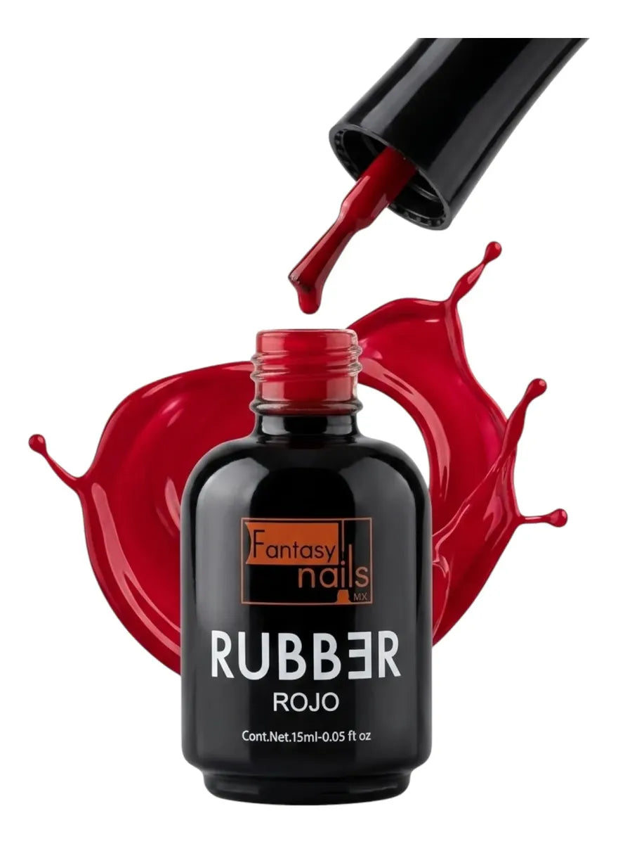 Base Rubber Rojo Gel 15 Ml Fantasy Nails