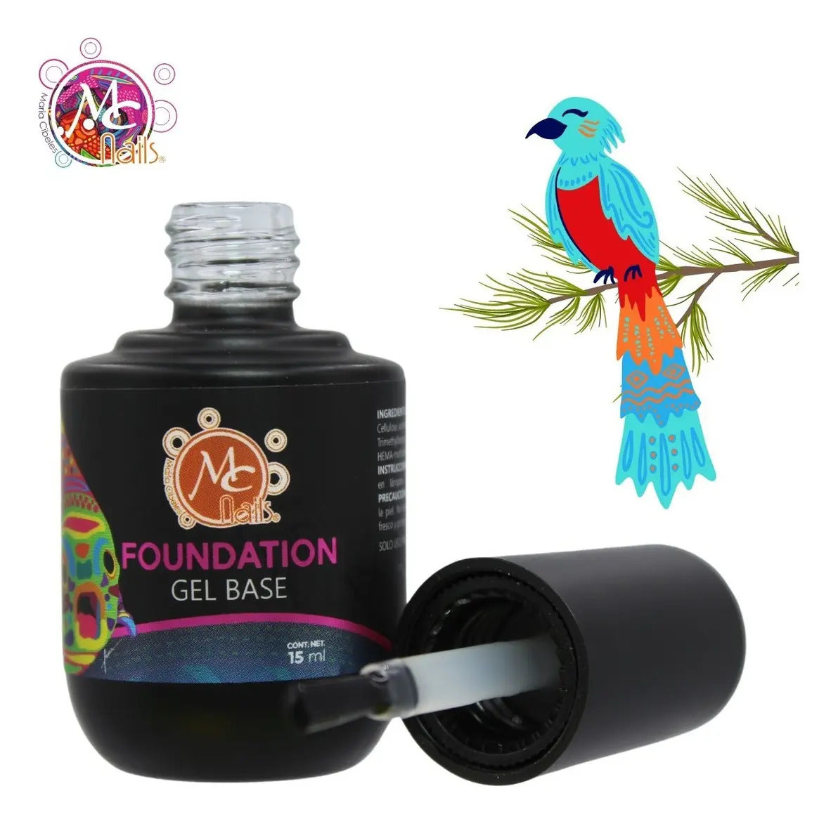 Gel Base Foundation Para Uñas 15 ml Mc Nails