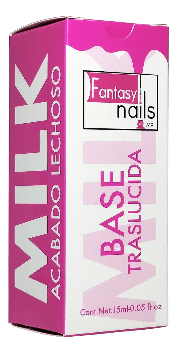 Gel Base Traslucida #08 Milk White 15 Ml Fantasy Nails