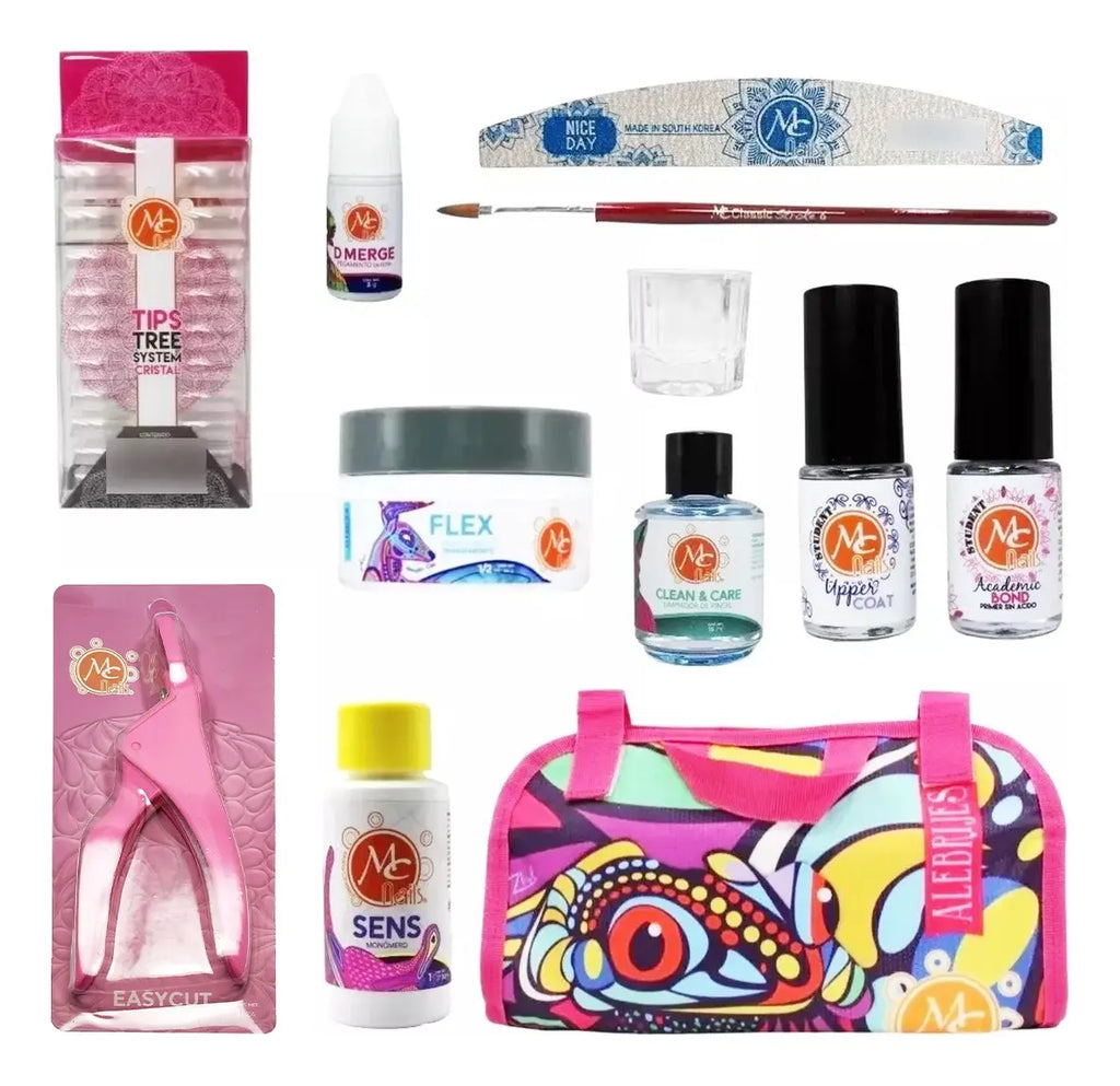 Kit School Para Uñas Acrílicas Principiantes Mc Nails