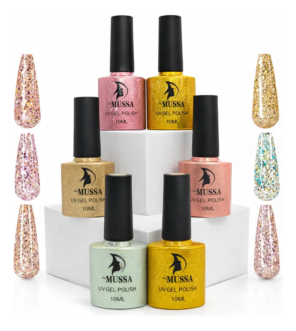 Kit De Uñas Press On Soft Gel A Elegir Mc Nails