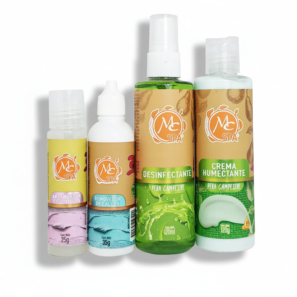 Kit Pro Spa Para Pedicure Y Manicure Pera Campestre 9 Pzs Mc Nails