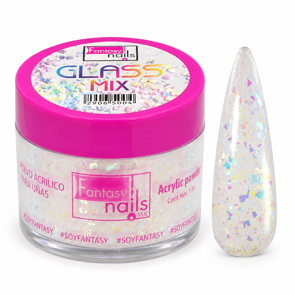 Acrilico Glass Mix 1 Oz Fantasy Nails