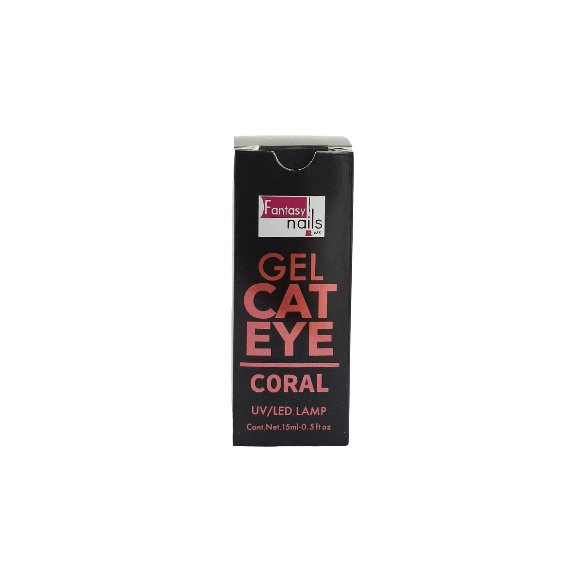 Gel Cat Eye Coral Fantasy Nails
