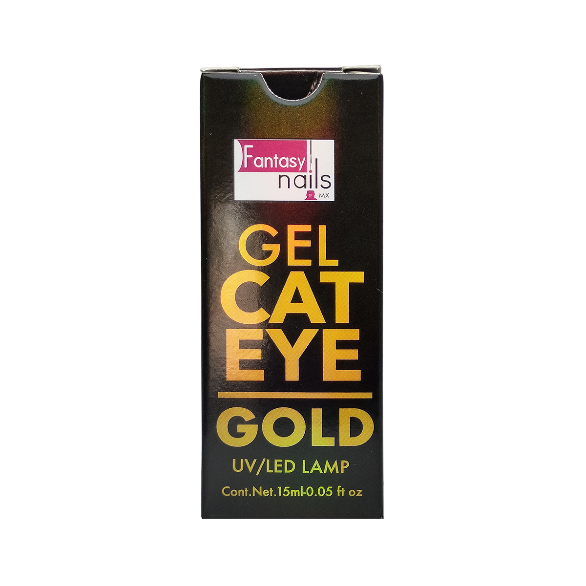 Gel Cat Eye Gold Fantasy Nails