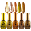 Coleccion Gel Maple Ambar Cat Eye Fantasy Nails