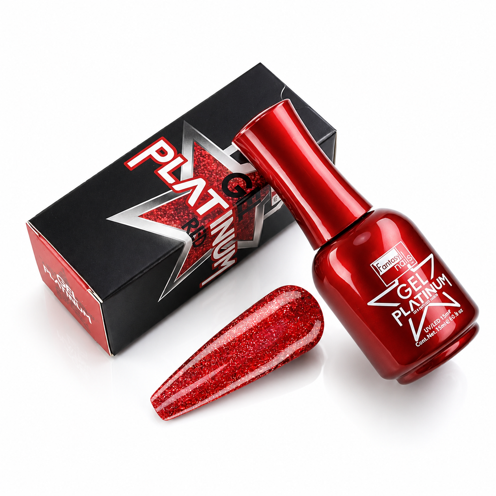Gel Platinum Red 15 Ml Fantasy Nails