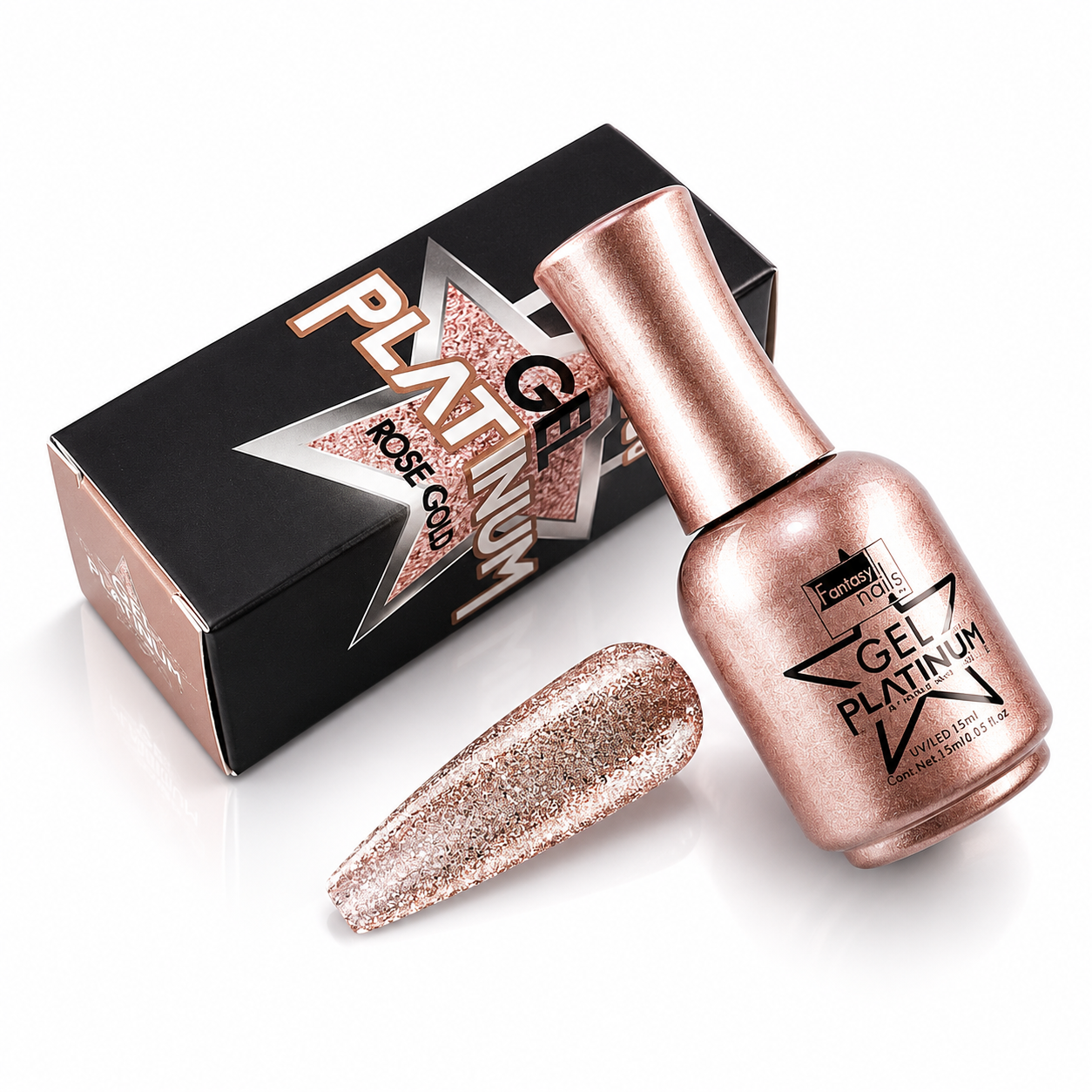 Gel Platinum Rose Gold 15 Ml Fantasy Nails