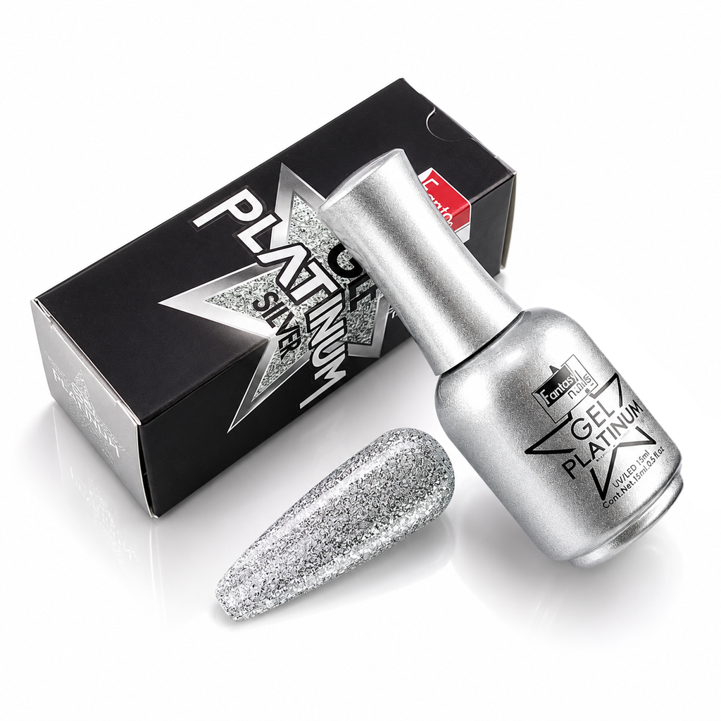 Gel Platinum Silver 15 Ml Fantasy Nails