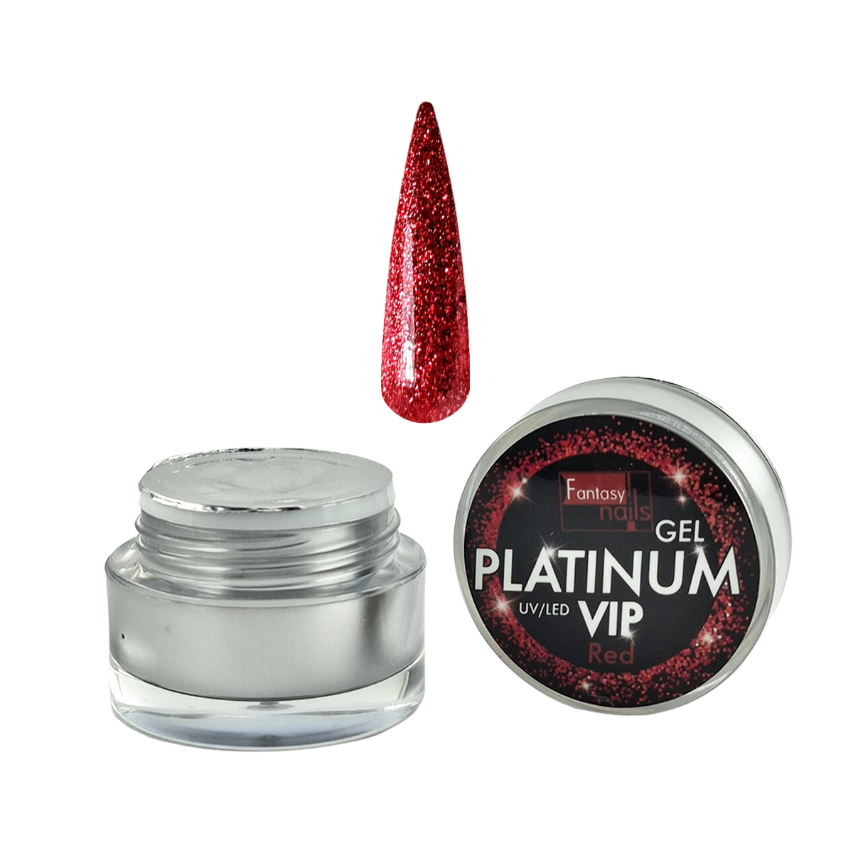 Gel Platinum Vip Red Fantasy Nails
