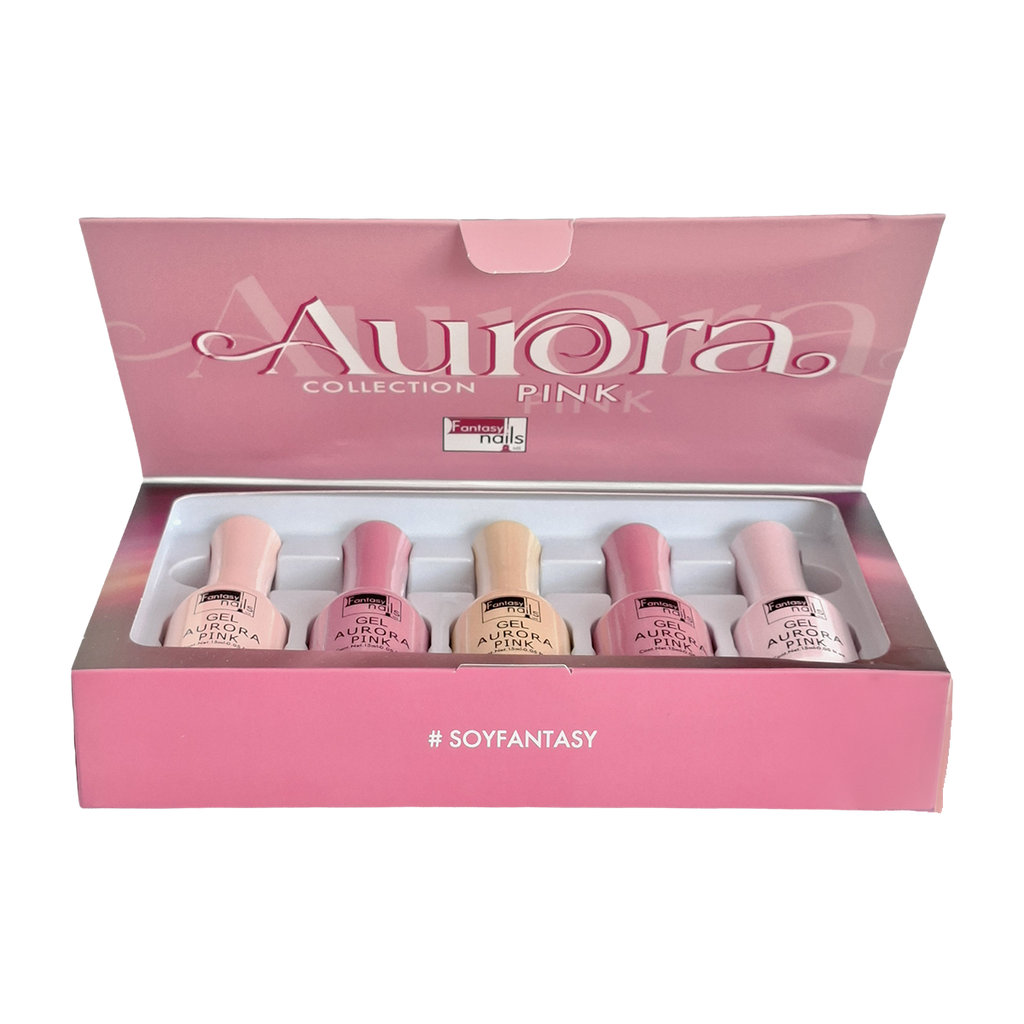 Coleccion Gel Aurora Pink Fantasy Nails