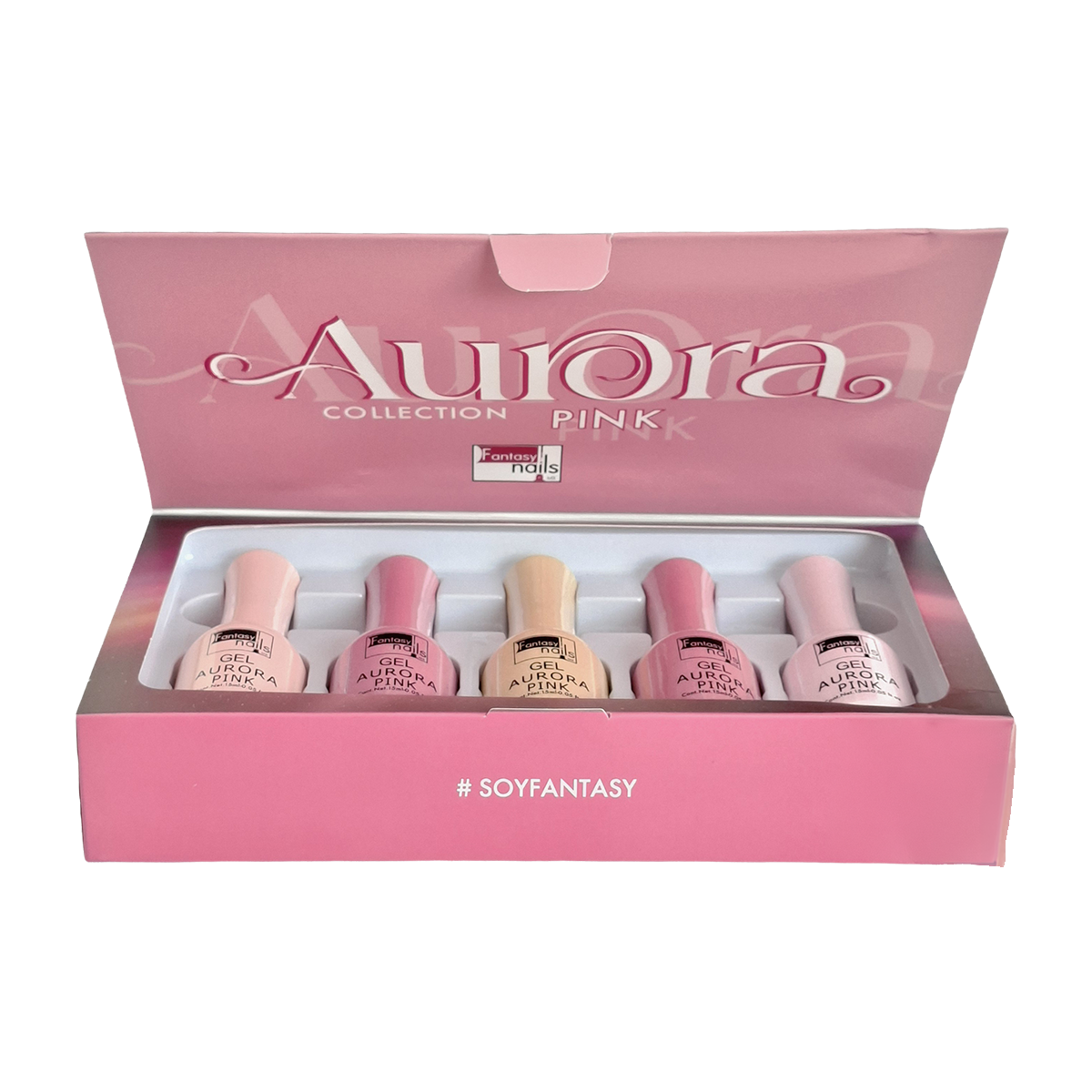 Coleccion Gel Aurora Pink Fantasy Nails
