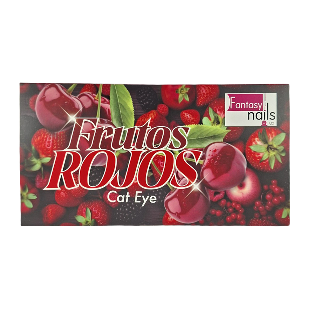 Coleccion Gel Frutos Rojos Cat Eye Fantasy Nails