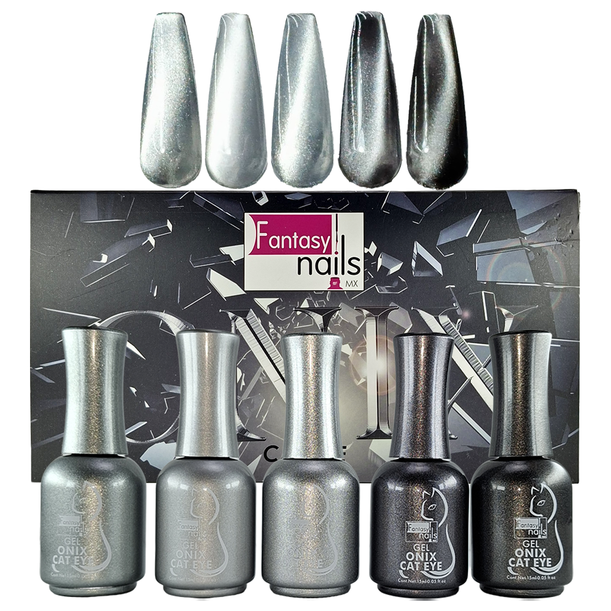 Coleccion Gel Onix Cat Eye Fantasy Nails