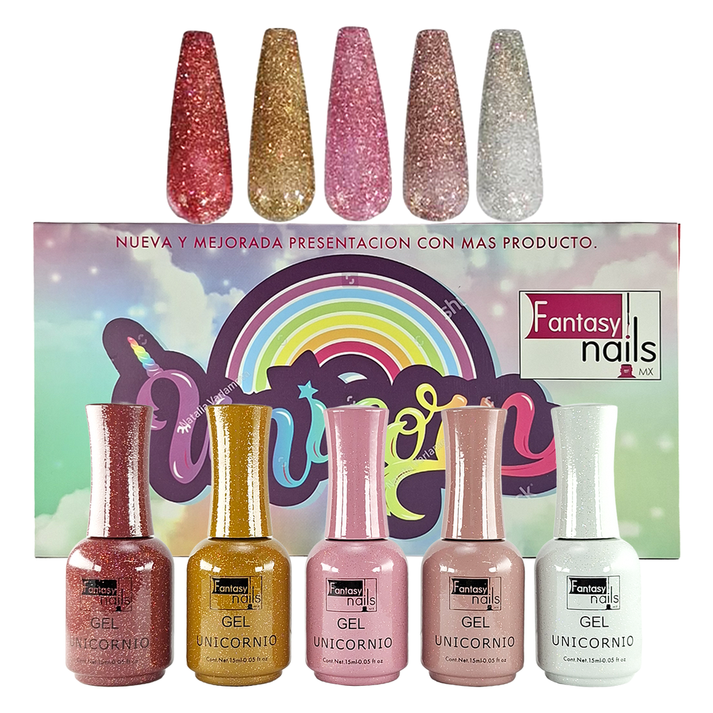 Coleccion Gel Unicornio  Fantasy Nails