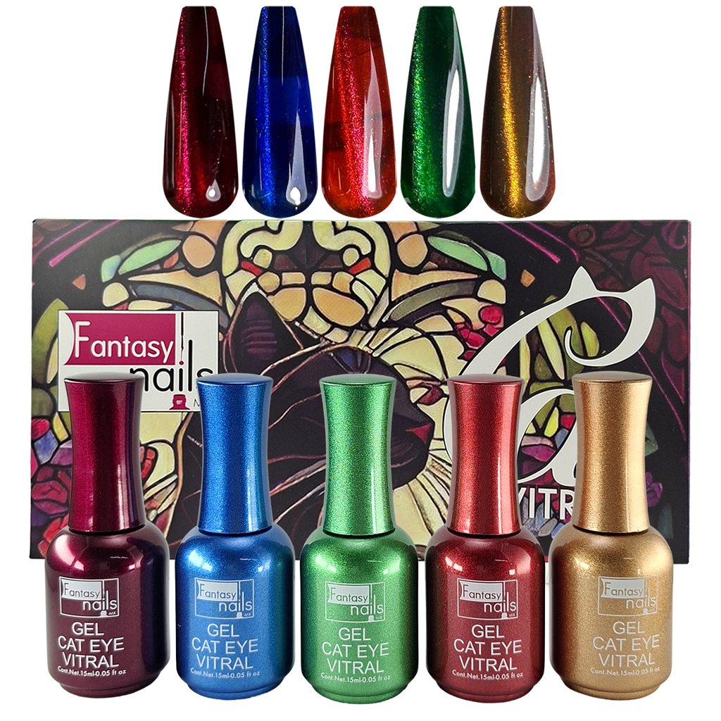 Coleccion Gel Cat Vitral  Fantasy Nails