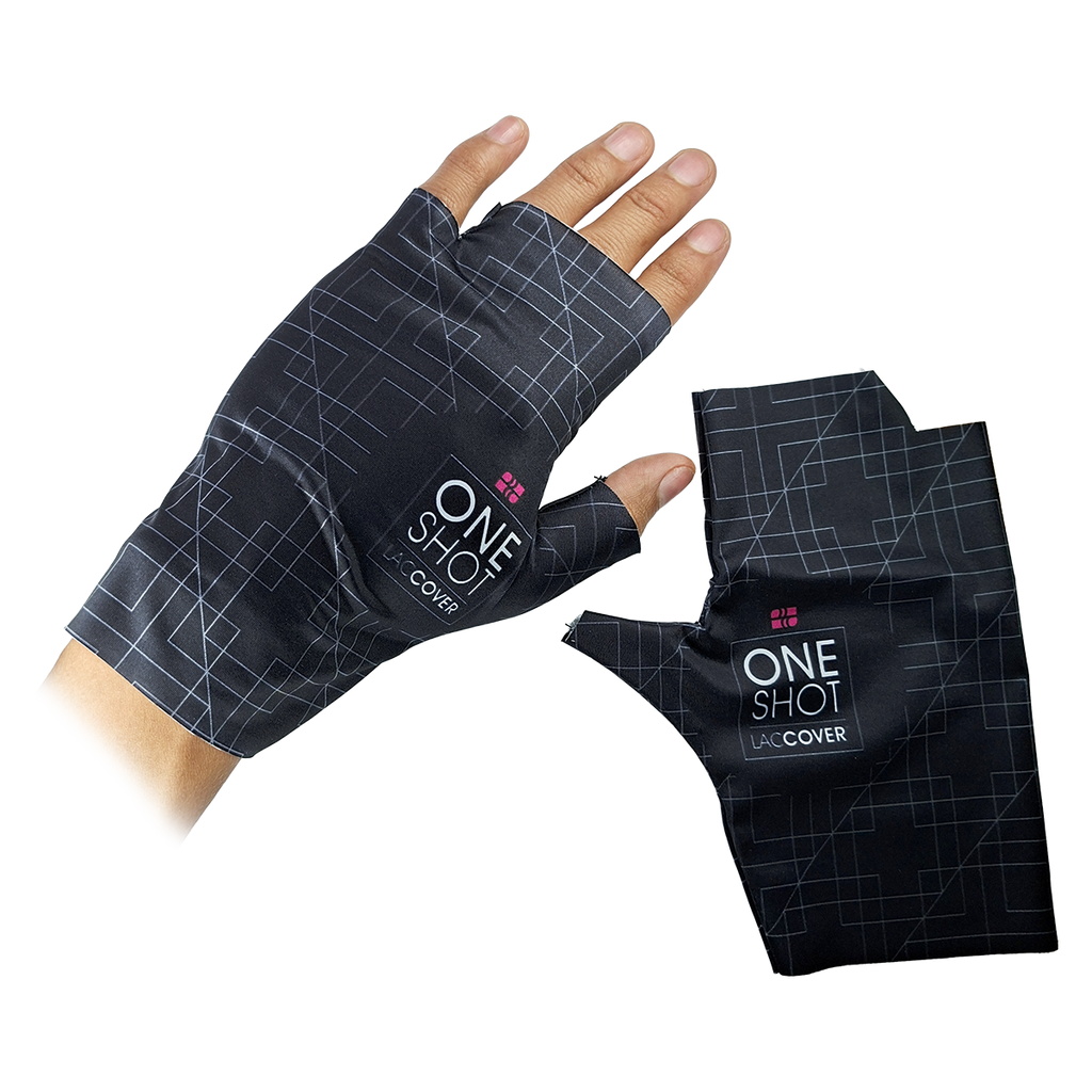 Guantes Negros Con Proteccion Uv One Shot
