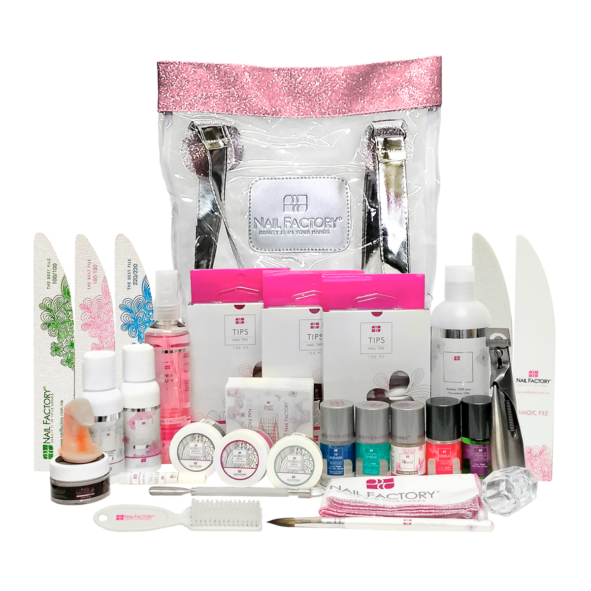 Kit De Acrílicos Profesional Nail Factory