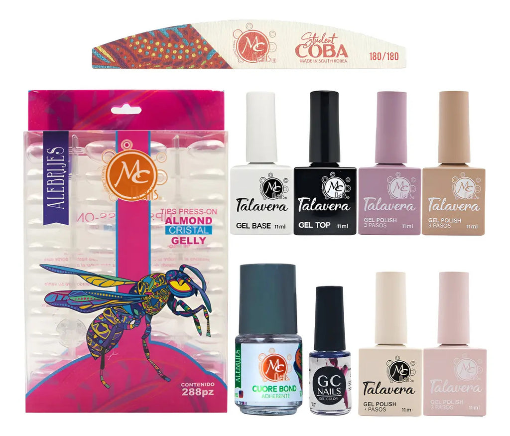 Kit Básico Para Uñas Press On Soft Gel A Elegir Mc Nails