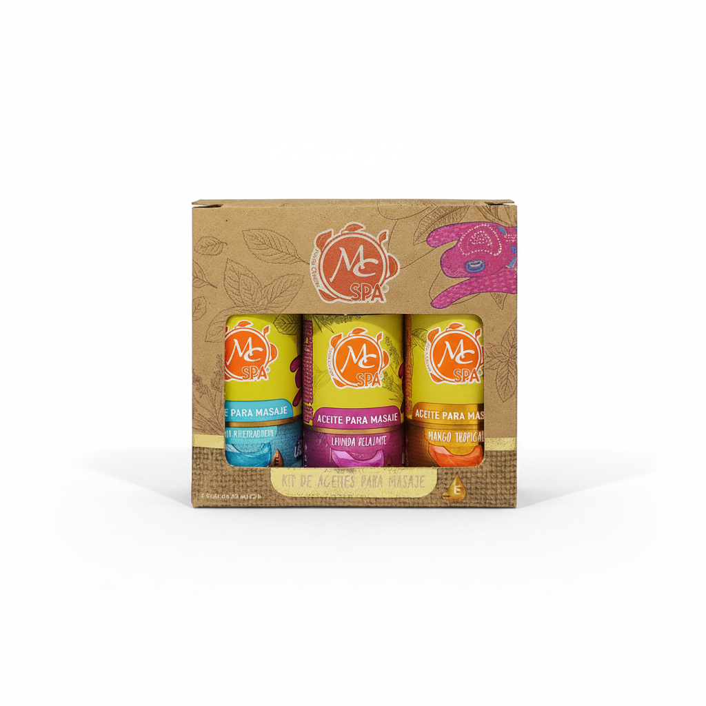 Kit De Aceites Para Masaje 3 Pzs De 50ml C/U Mc Nails