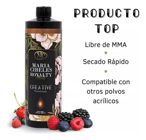 Líquido Acrílico Maria Cibeles Frutos Rojos 16 Oz Mc Nails